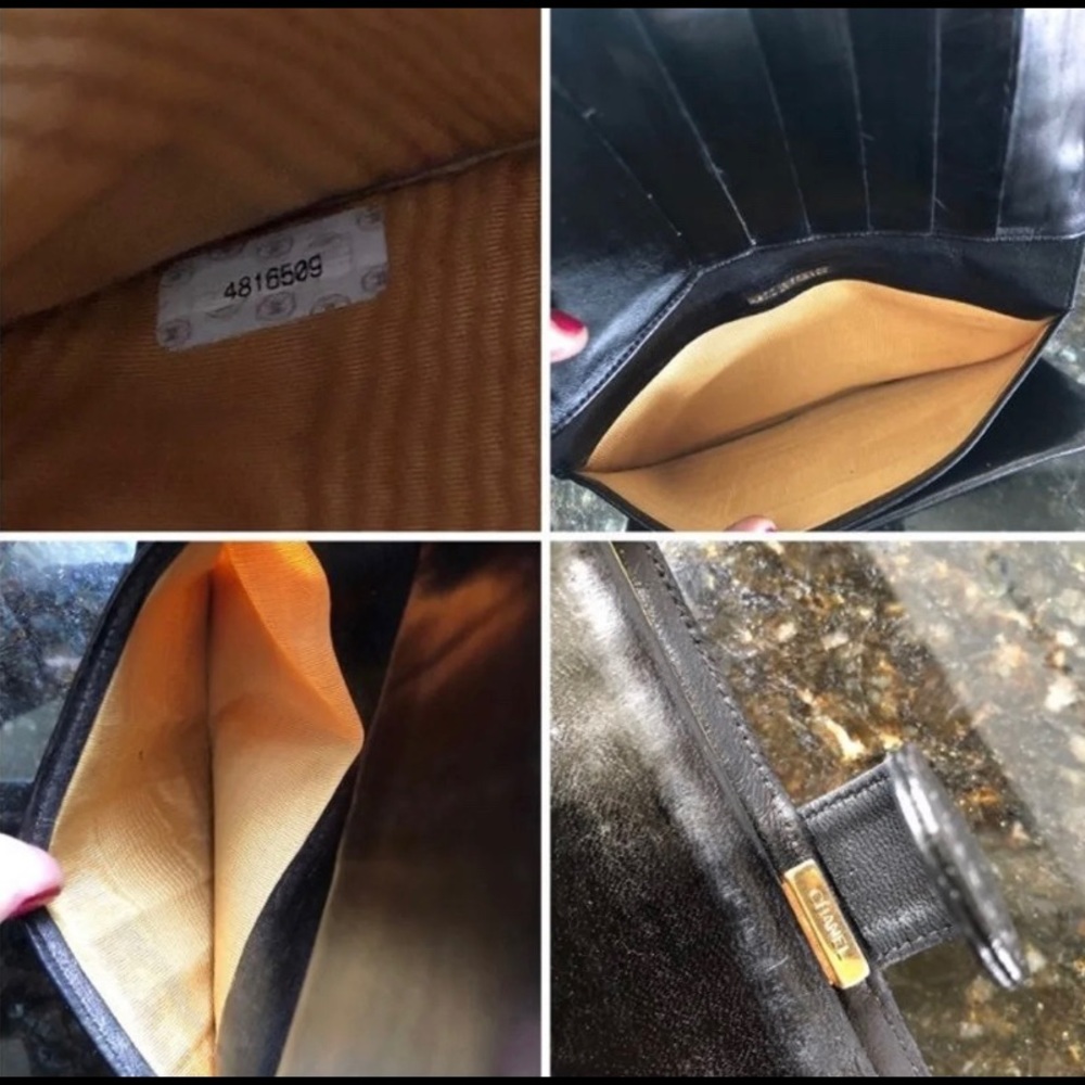 💯 Authentic CHANEL caviar wallet on chain - Picture 5 of 7